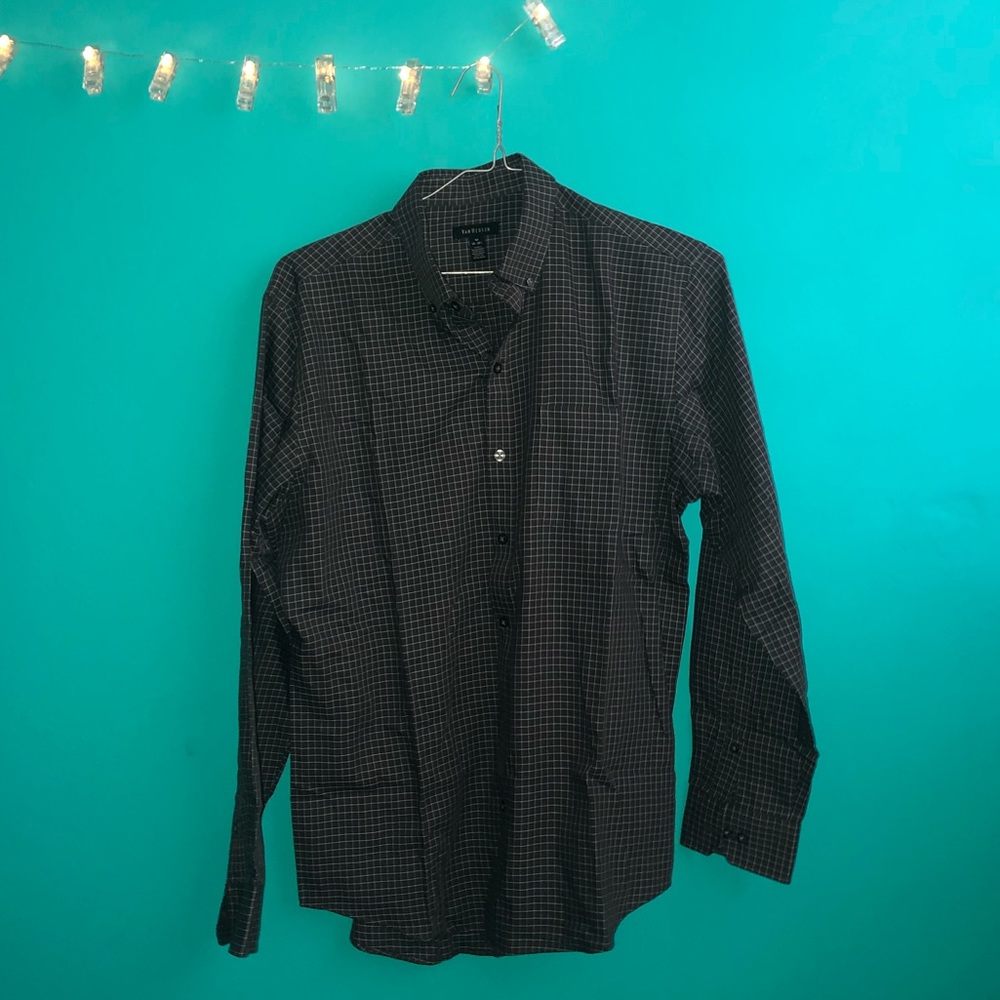 Men’s long sleeve brown elegant shirt